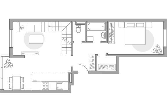 Продажа 2-комнатной новостройки, Жабкино, Ленинская улица,  д.1