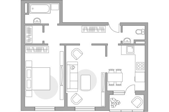 Продажа 2-комнатной новостройки, Жабкино, Ленинская улица,  д.1