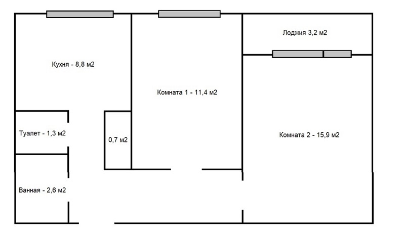 Продажа 2-комнатной квартиры, Металлострой, Полевая улица,  д.5