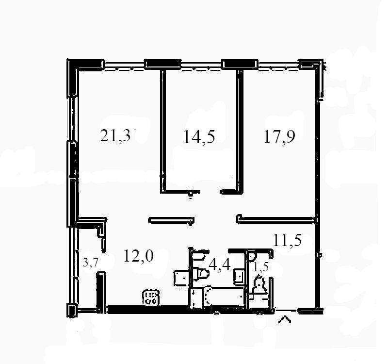 Продажа 3-комнатной квартиры, Санкт-Петербург, Академика Павлова улица,  д.6к5