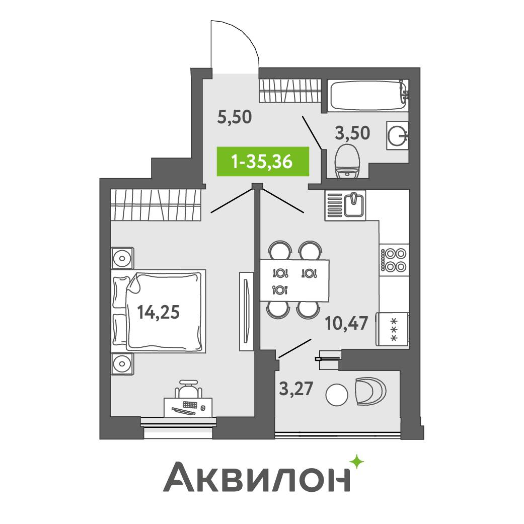 Продажа 1-комнатной новостройки, Санкт-Петербург, Головнина бульвар,  д.к12