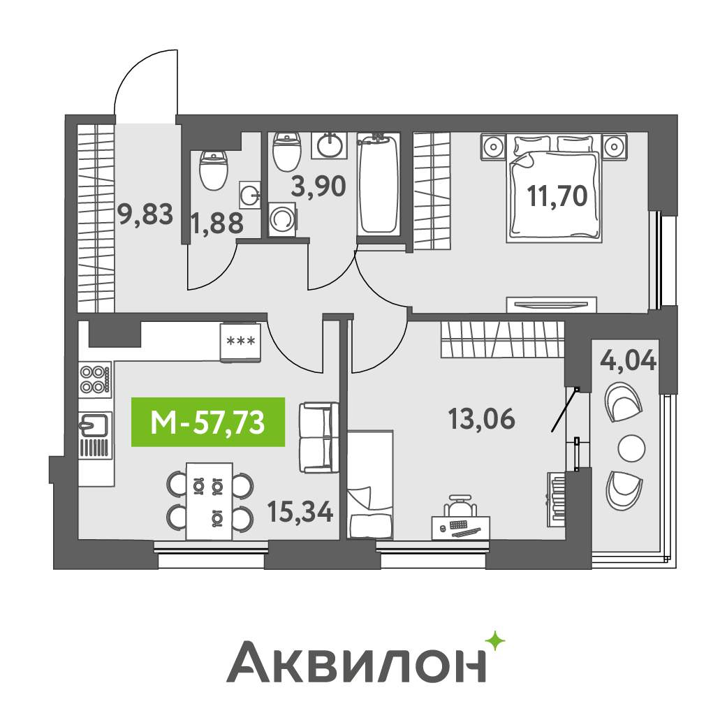 Продажа 2-комнатной новостройки, Санкт-Петербург, Головнина бульвар,  д.к13