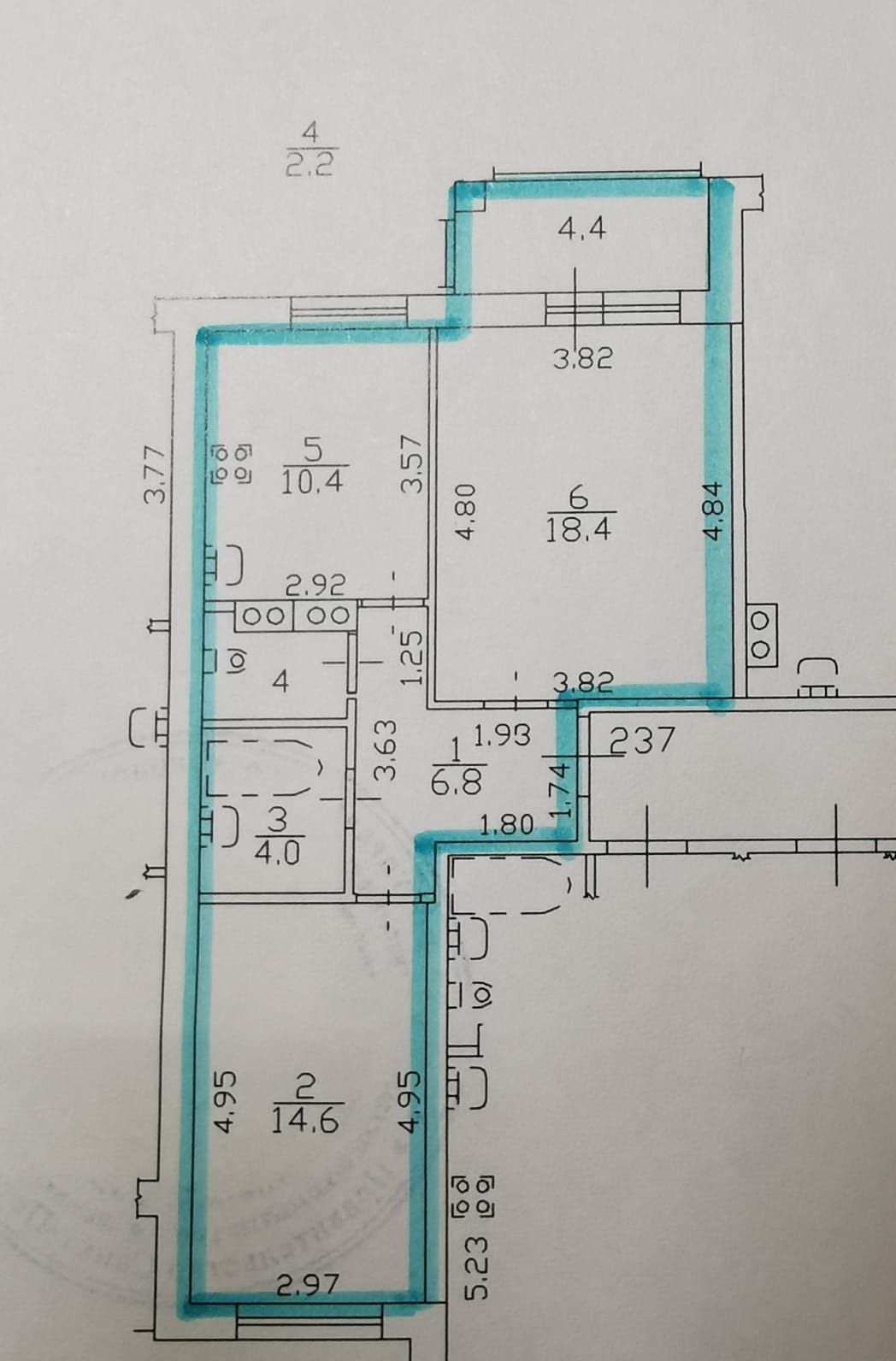 Продажа 2-комнатной квартиры, Санкт-Петербург, Солдата Корзуна улица,  д.4