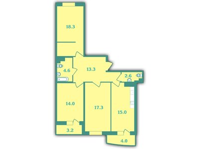 Продажа 3-комнатной квартиры, Парголово, Тихоокеанская улица,  д.1к2 стр 1