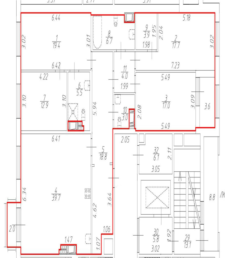 Продажа 4-комнатной квартиры, Санкт-Петербург, Петровский проспект,  д.24к2 стр 1