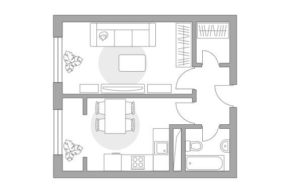 Продажа 1-комнатной новостройки, Глухово, Рублевское предместье улица,  д.26