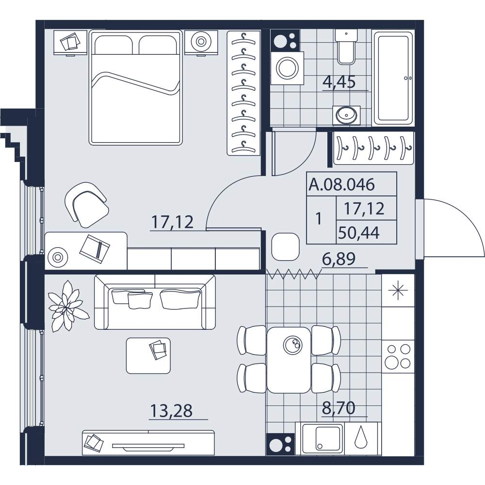 Продажа 1-комнатной новостройки, Санкт-Петербург, Магнитогорская улица,  д.11