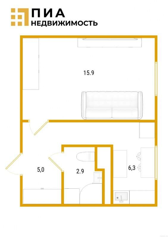 Продажа 1-комнатной квартиры, Санкт-Петербург, Шелгунова улица,  д.14 литера О