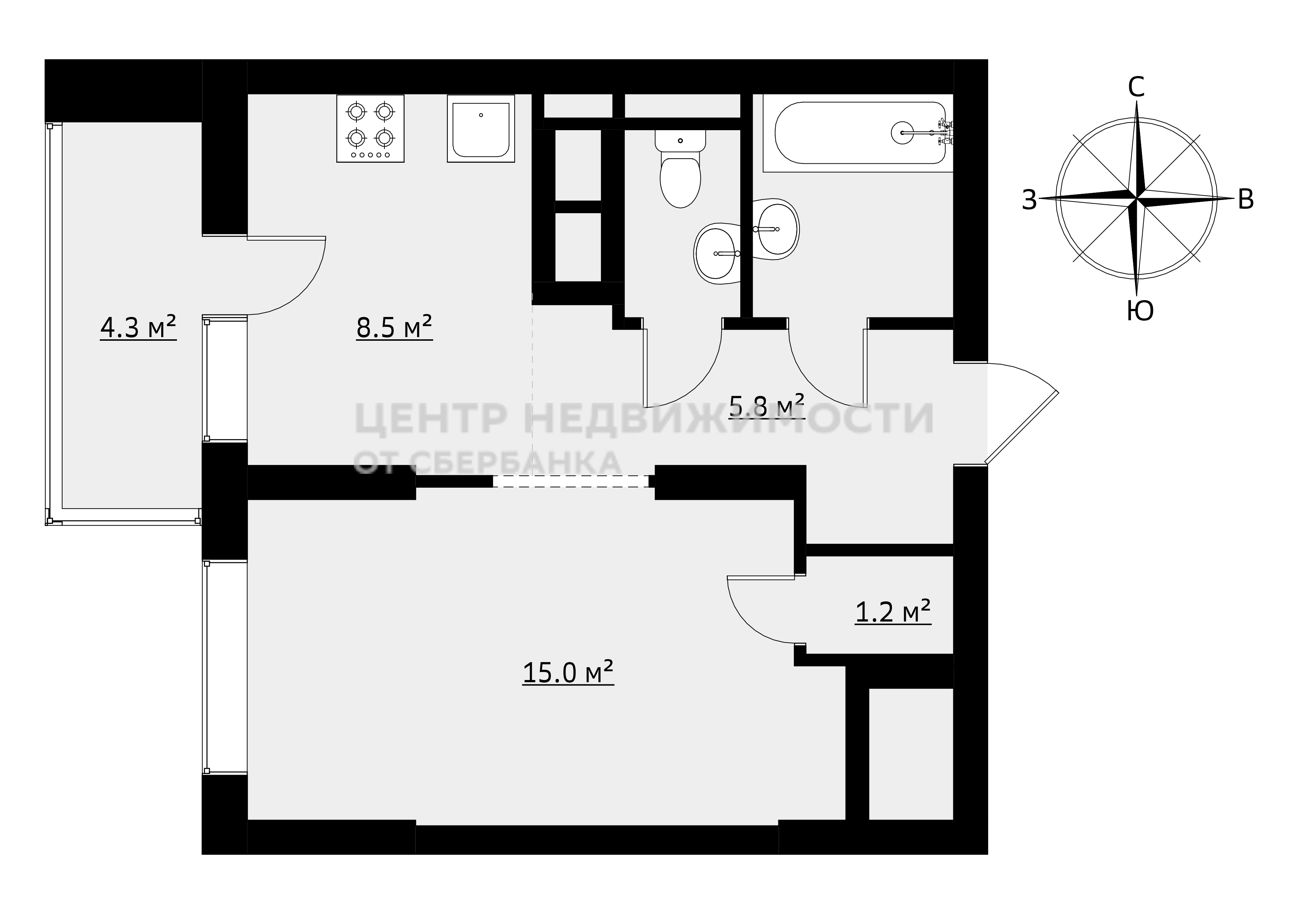 Продажа 1-комнатной квартиры, Московский, Татьянин Парк улица,  д.19 к1