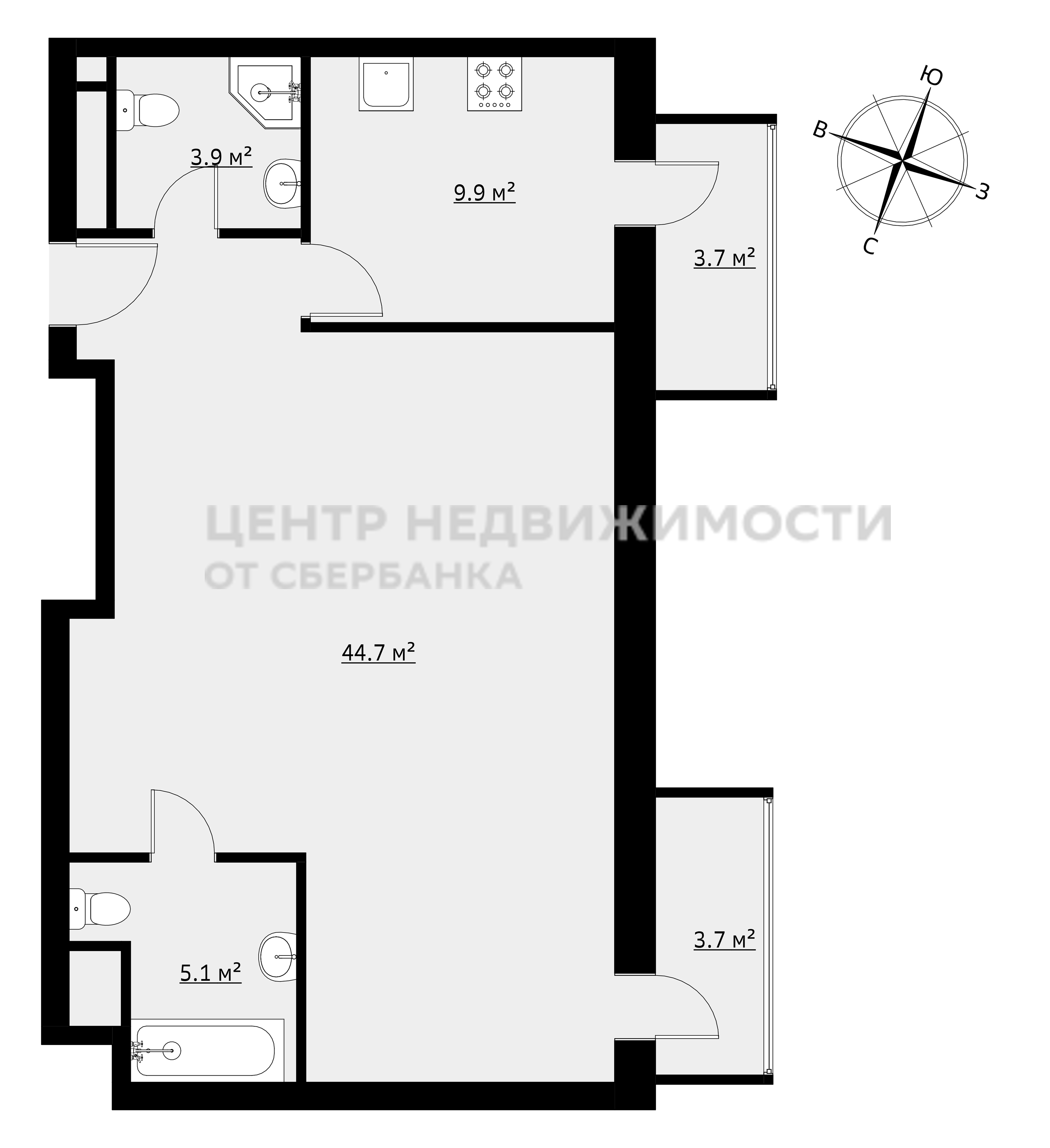 Продажа 2-комнатной квартиры, Москва, Невельского проезд,  д.1к2