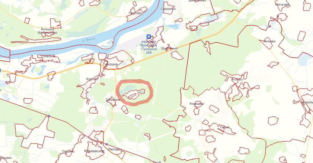 Карта туношна ярославской области