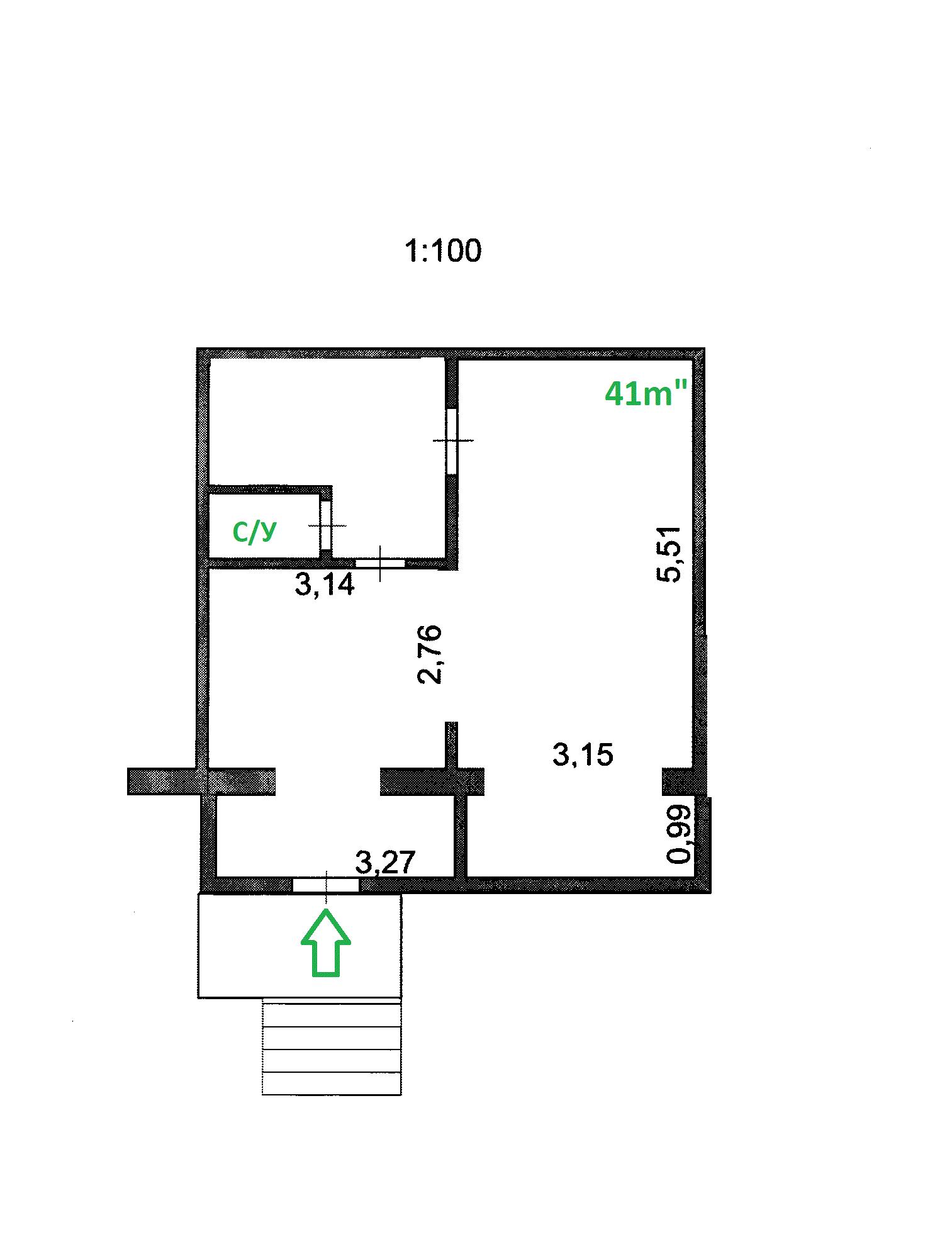 Продам помещение свободного назначения 41 м.кв.