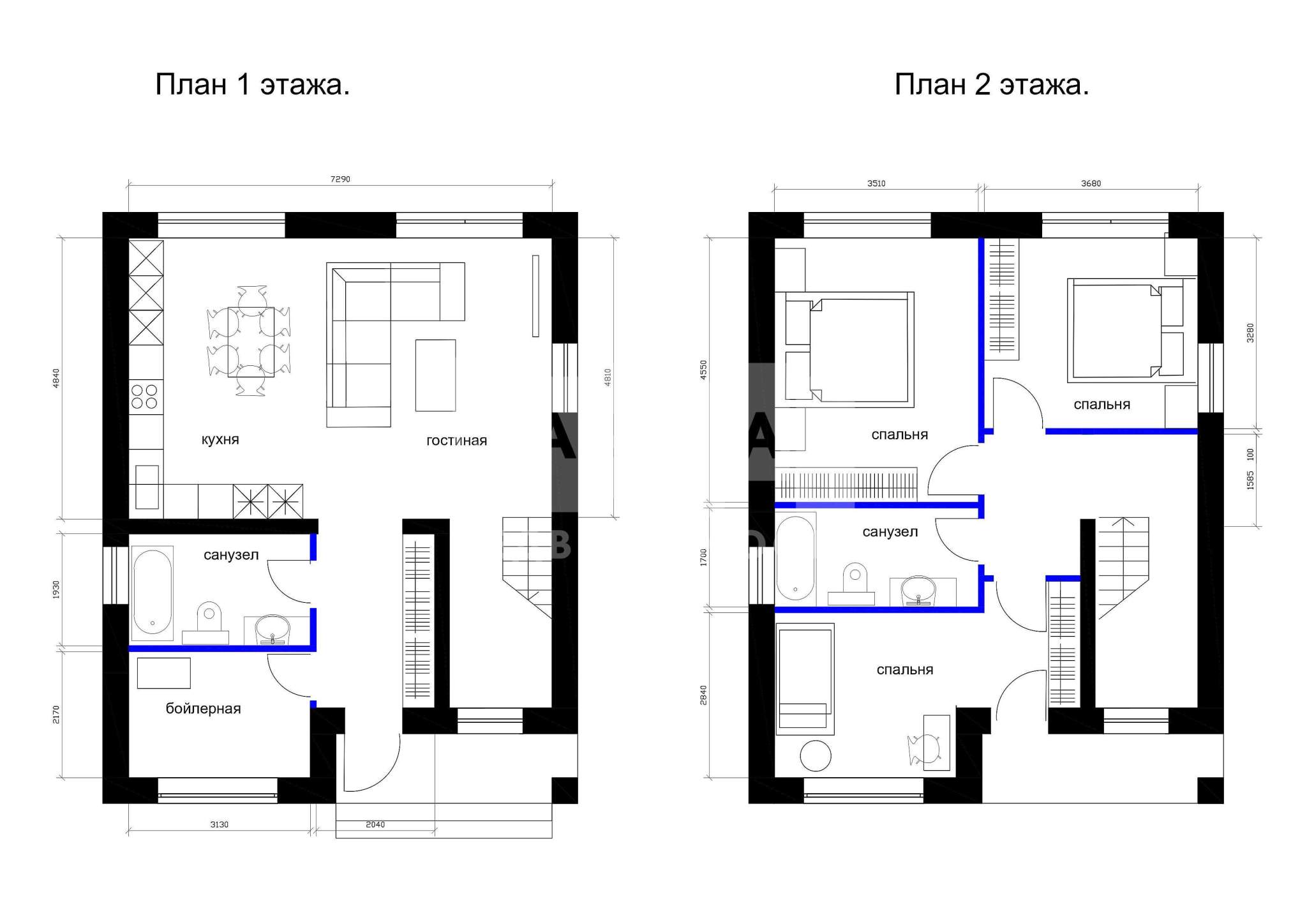 Проекты домов Zweifamilienhaus