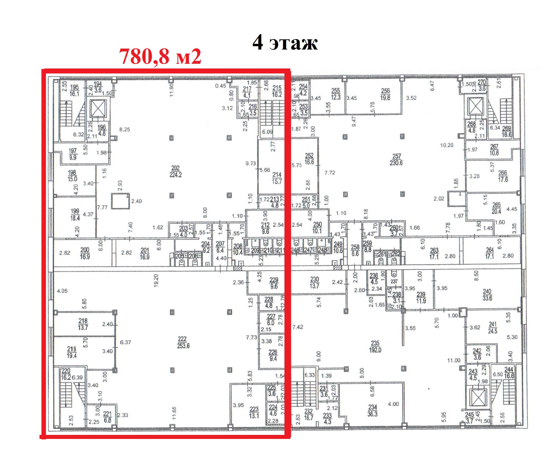 Сдам в аренду офис 780.8 м.кв.