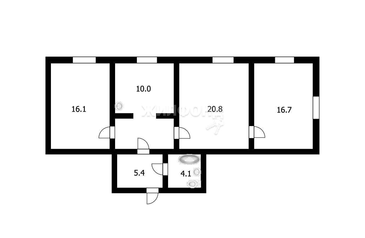Квартира на продажу в Таштаголе, Школьная улица, 14 фото №14