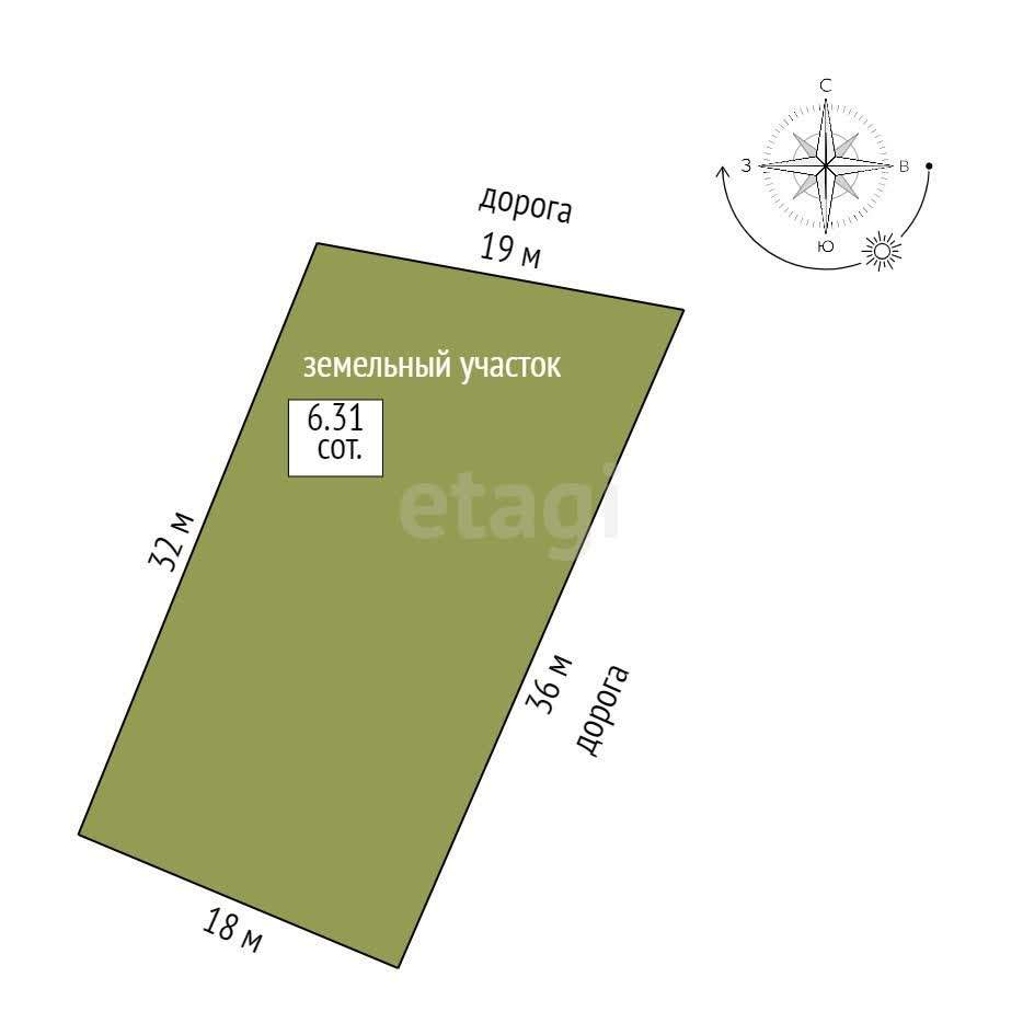 Продам земельный участок 630 м.кв.