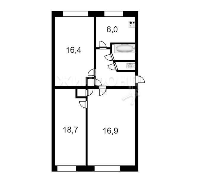 Квартира на продажу в Дятьково, Ленина улица, 123 фото №11