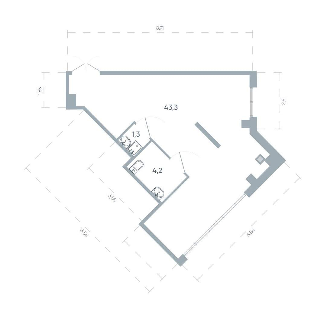 Продам помещение свободного назначения 48.8 м.кв.