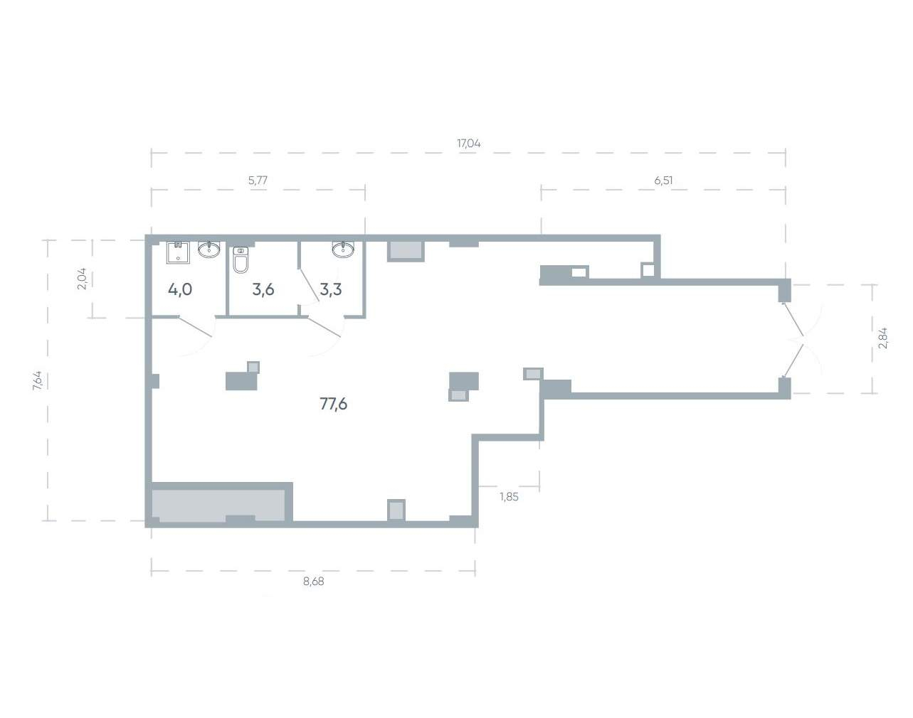 Продам помещение свободного назначения 88.5 м.кв.
