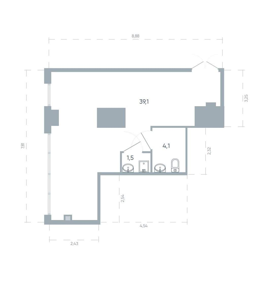 Продам помещение свободного назначения 44.7 м.кв.