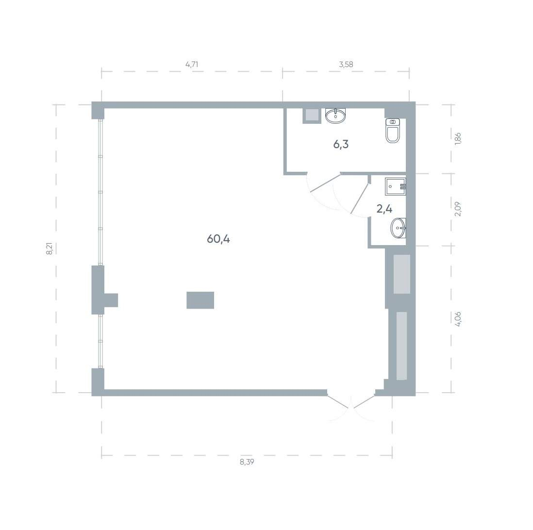 Продам помещение свободного назначения 69.1 м.кв.