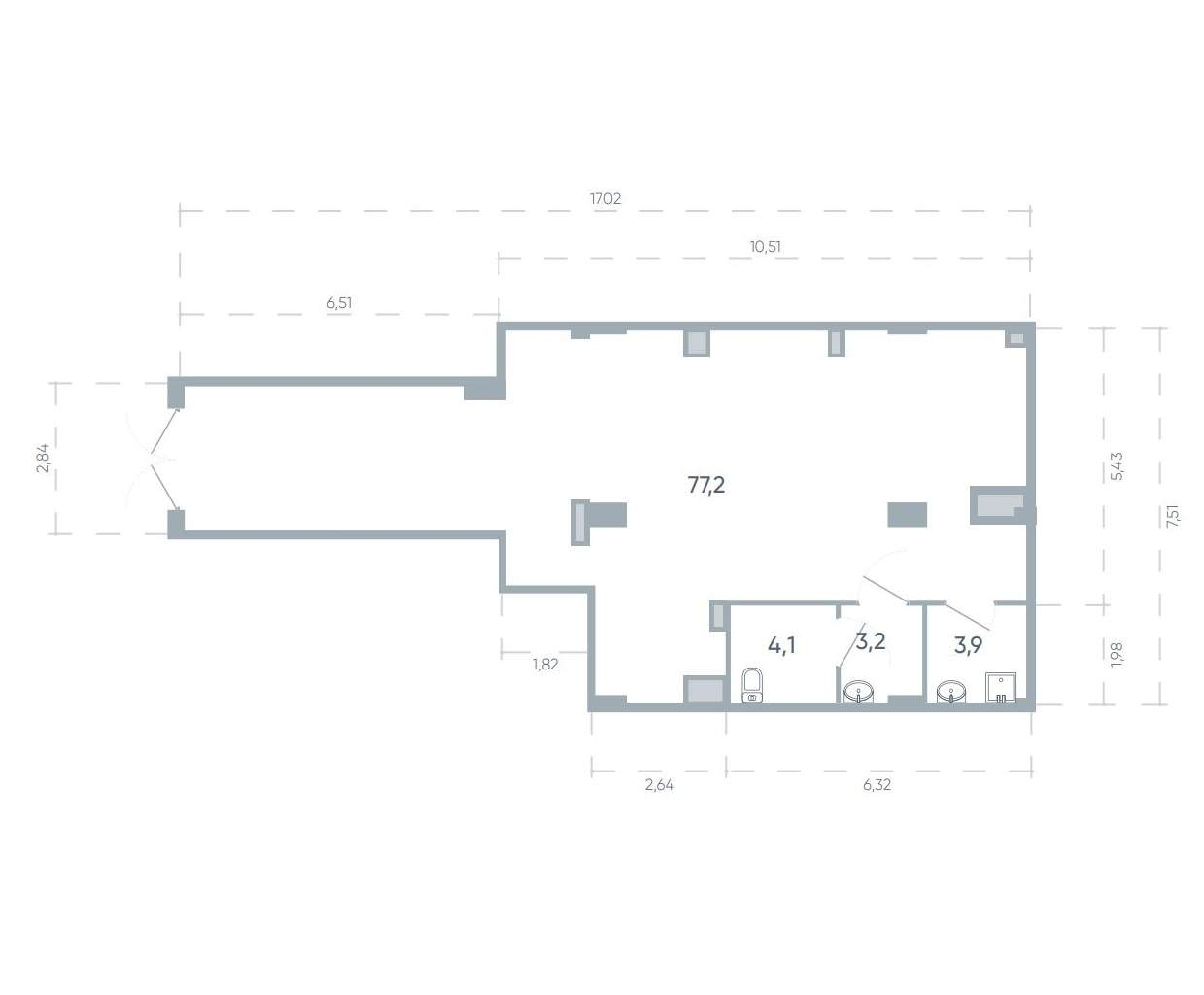 Продам помещение свободного назначения 88.4 м.кв.