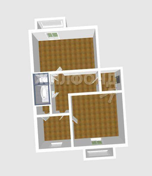 Квартира на продажу в Борзе, Борзя-2 микрорайон, 38 фото №16