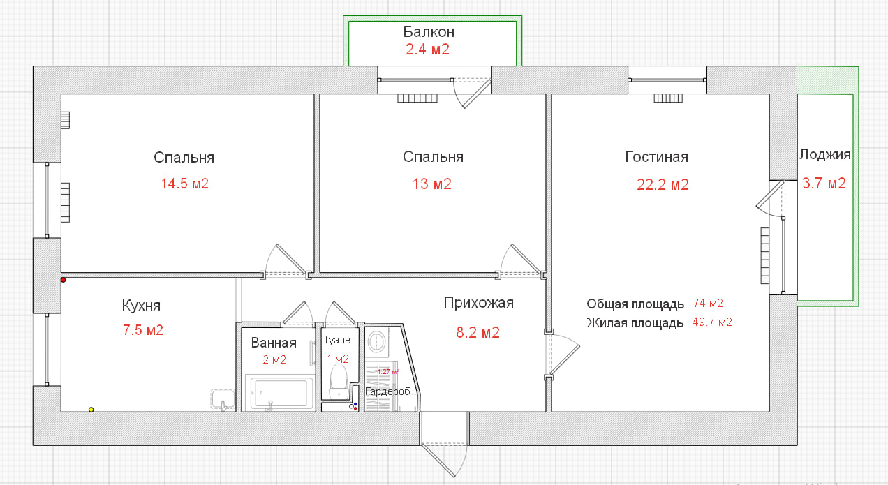 Квартира в аренду в Челябинске, Чайковского улица, 7 фото №16