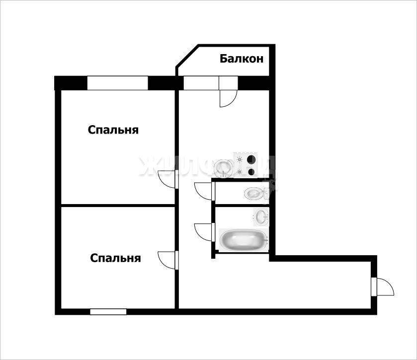 Квартира на продажу в Брянске, Медведева улица, 65/2 фото №16