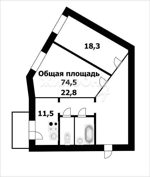 Квартира на продажу в Брянске, Красноармейская улица, 100 фото №18
