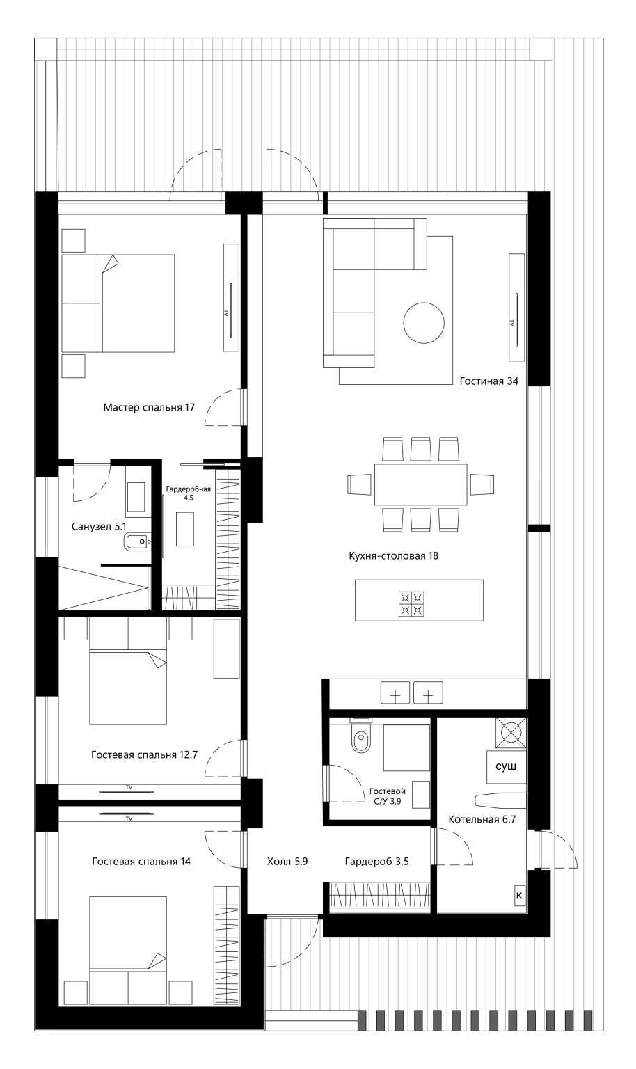 Продажа: Дом 190.0 м², по адресу Россия, Московская область, коттеджный  поселок Нордик Парк, д.71 - по цене 23500000 руб. на ПроНедвижимость