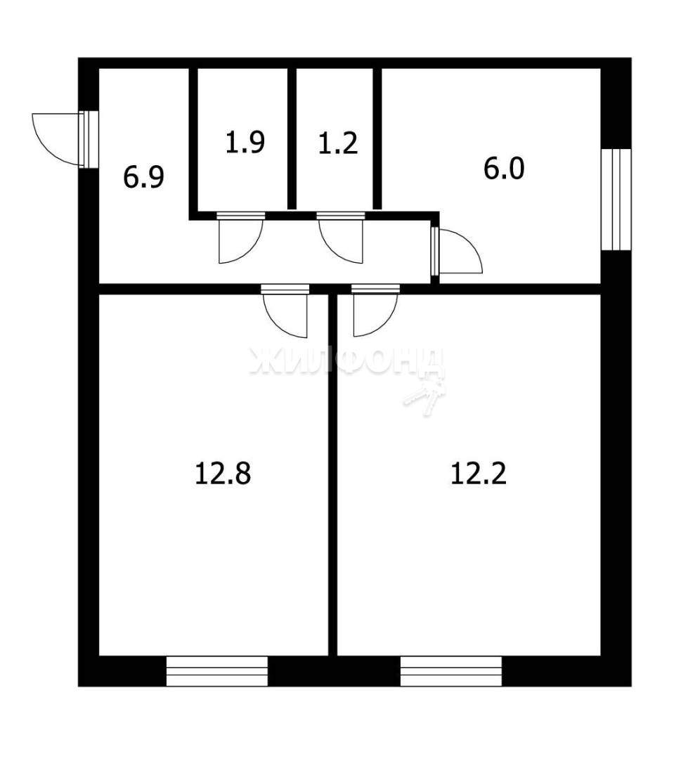 Продажа: Квартира 41.0 м², этаж 7/9, по адресу Россия, Новосибирская  область, Бердск, Попова улица, д.35 - по цене 2700000 руб. на  ПроНедвижимость