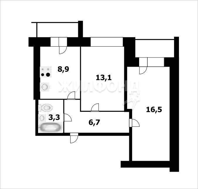Квартира на продажу в Брянске, Баумана улица, 12 фото №17