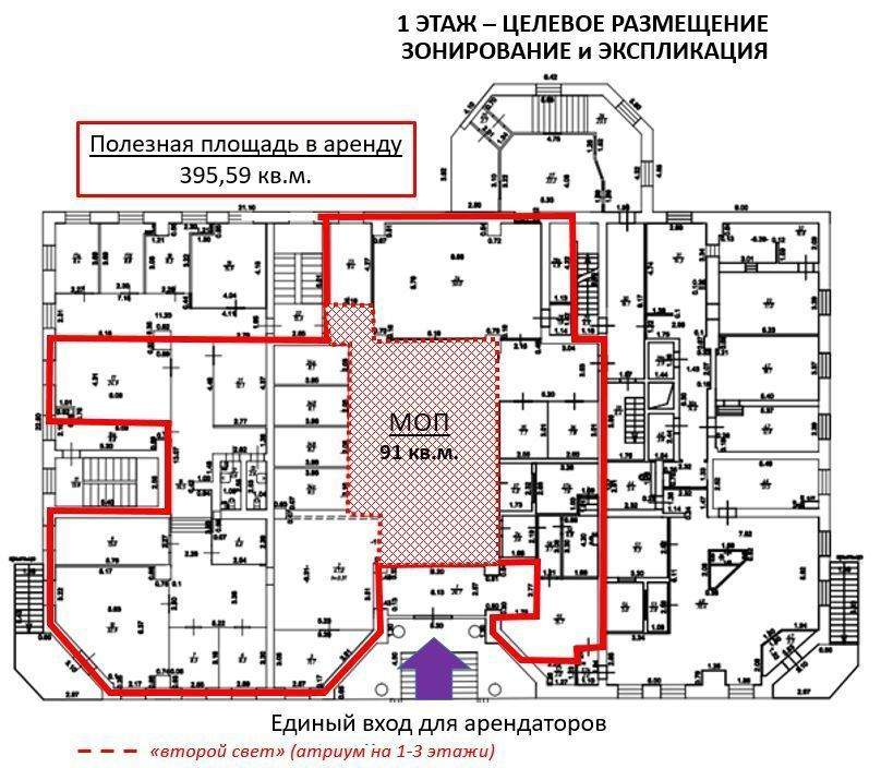 Сдам в аренду помещение свободного назначения 486.6 м.кв.