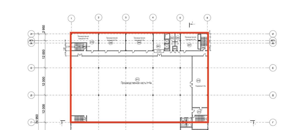 Продам производственное помещение 2213 м.кв.