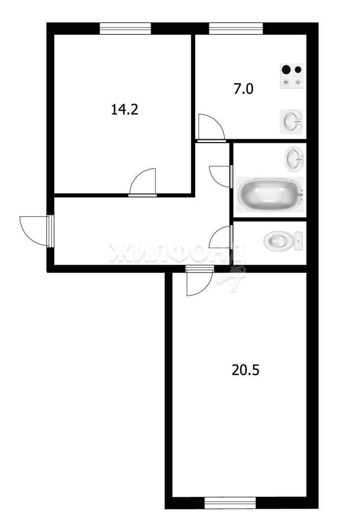 Квартира на продажу в Томске, Учебная улица, 42 фото №8