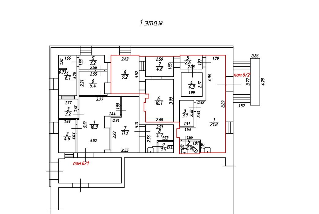 Продам помещение свободного назначения 58 м.кв.