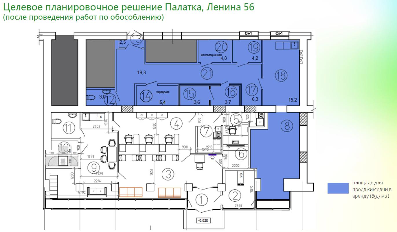 Сдам в аренду помещение свободного назначения 89.7 м.кв.