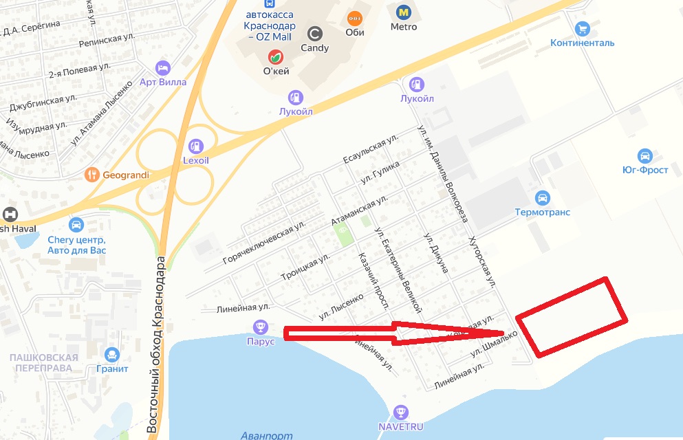 Участок на продажу в Краснодаре, Хуторская улица фото №1