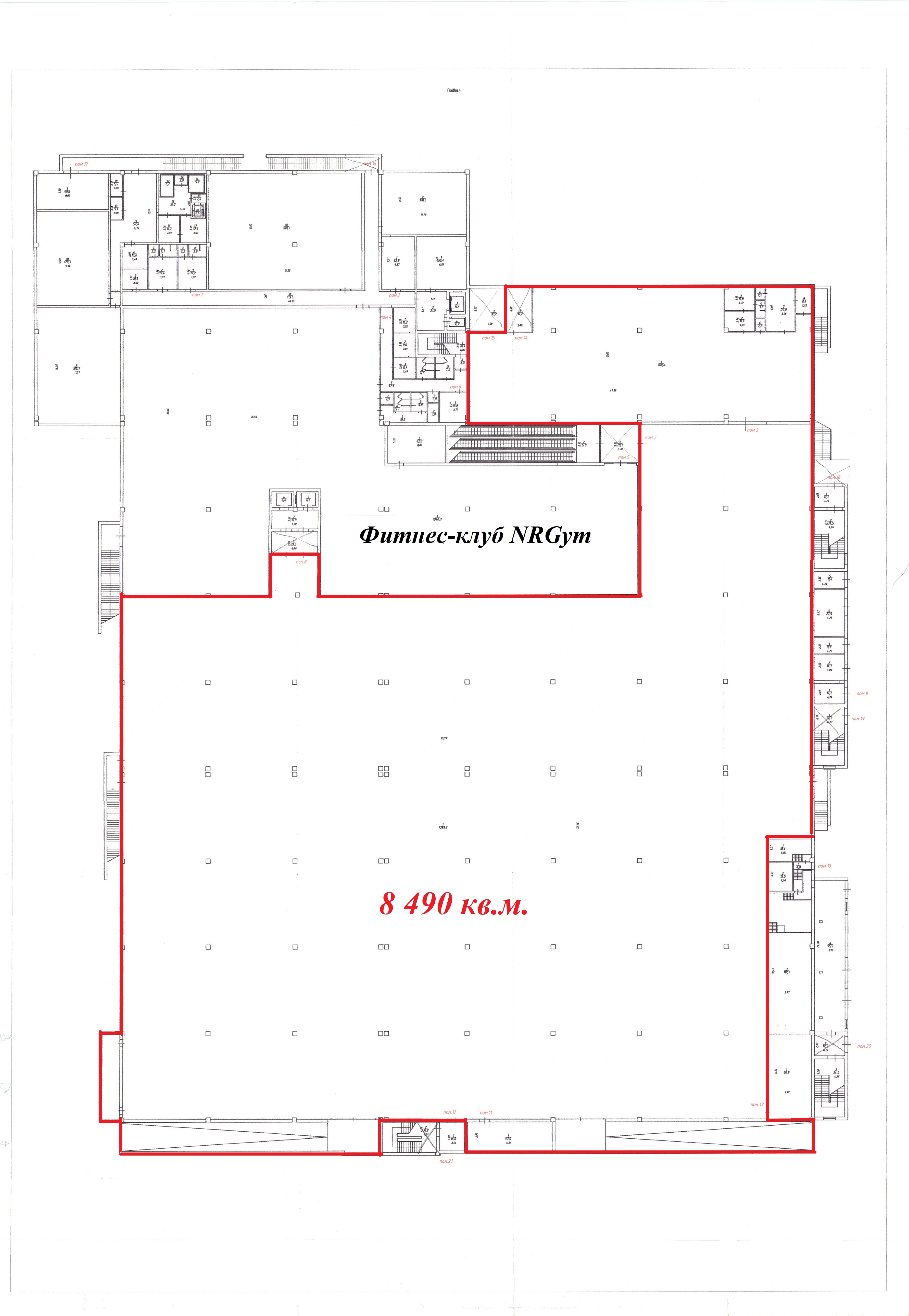 Сдам в аренду магазин 8490 м.кв.