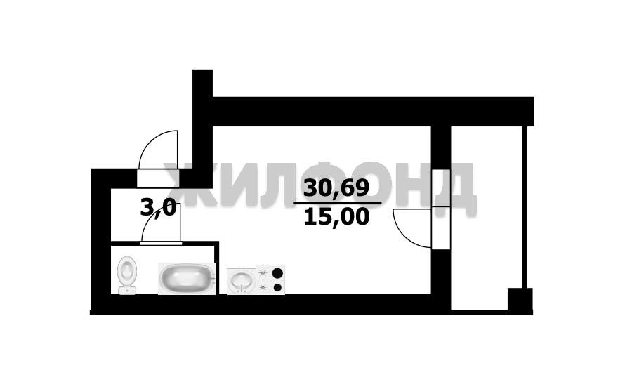Квартира на продажу в Брянске, Ульянова улица, 24 фото №8