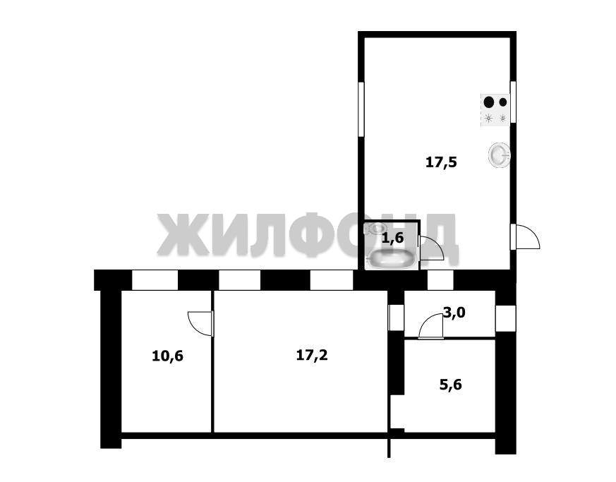 Квартира на продажу в Брянске, Институтская улица, 1 фото №12
