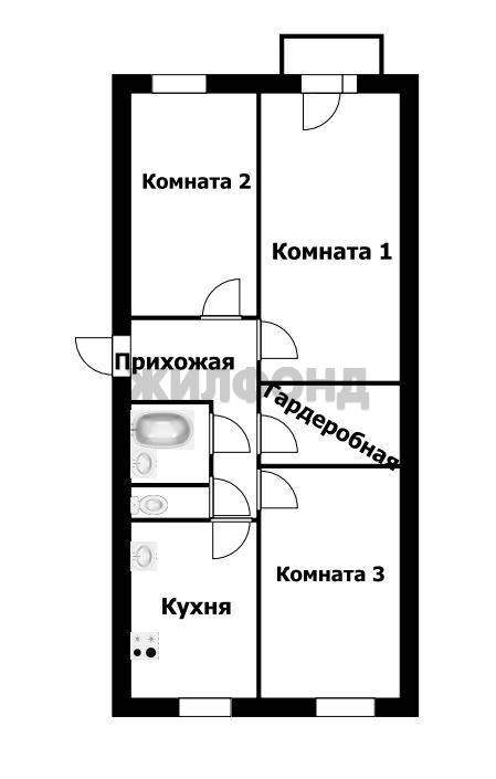 Квартира на продажу в Дятьково, 13-й микрорайон, 20 фото №9