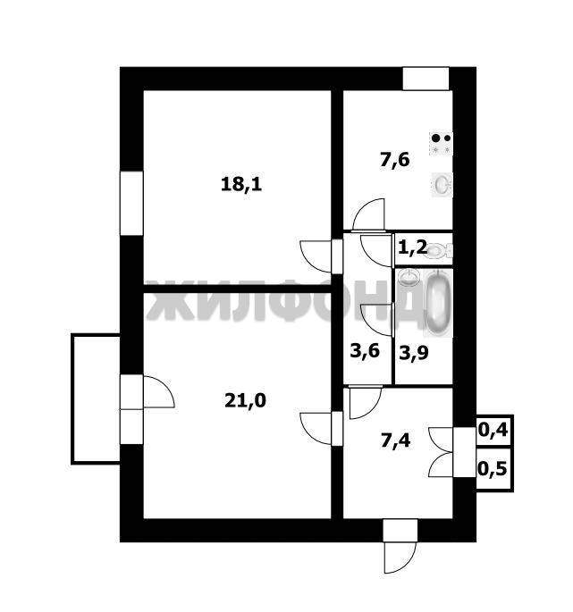 Квартира на продажу в Брянске, Калинина улица, 107 фото №8