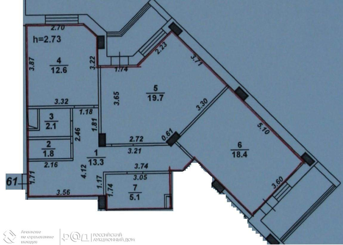 Квартира на продажу в Нововоронеже, Первомайская улица, 7б фото №6
