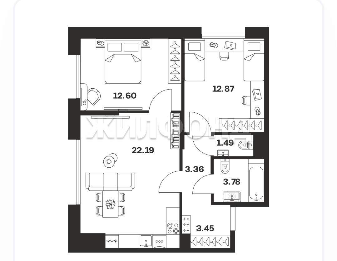 Квартира на продажу в Петровском, Центральная улица, 43 фото №1