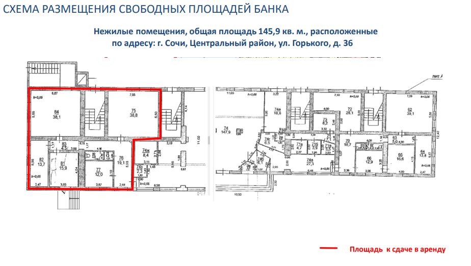 Сдам в аренду помещение свободного назначения 145.9 м.кв.