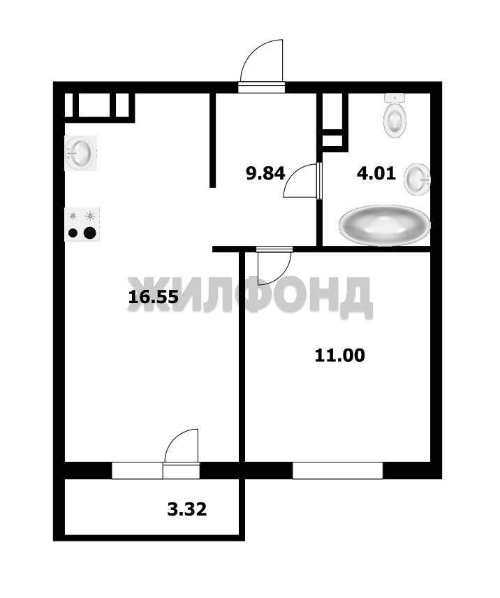 Квартира на продажу в Краснодаре, Западный Обход улица, 39/1к6 фото №12