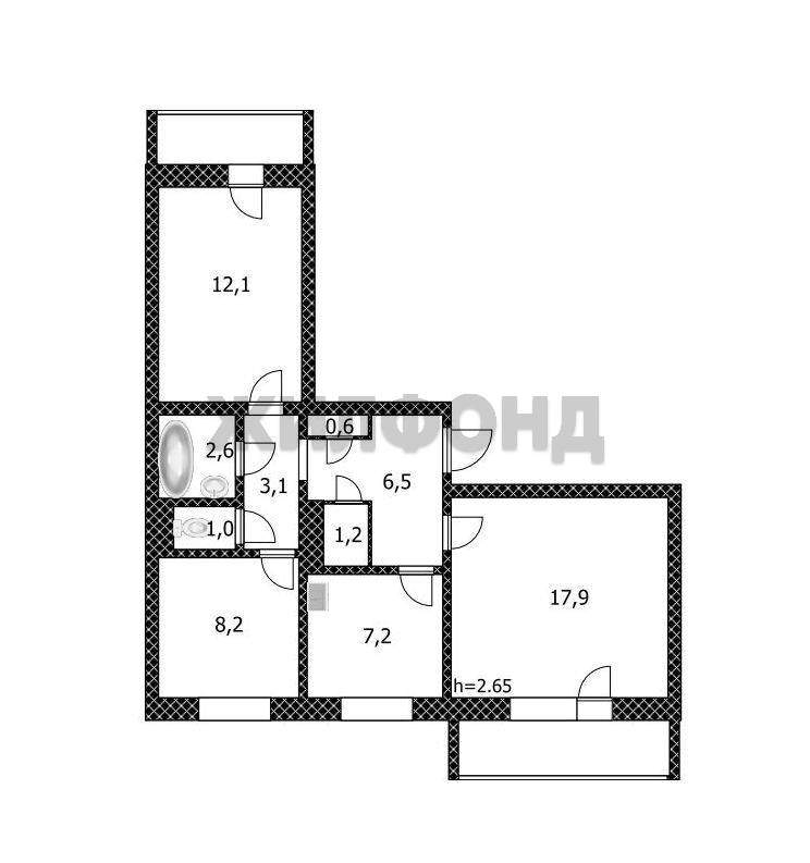 Квартира на продажу в ЗАТО Сибирском, Победы улица, 4 фото №0