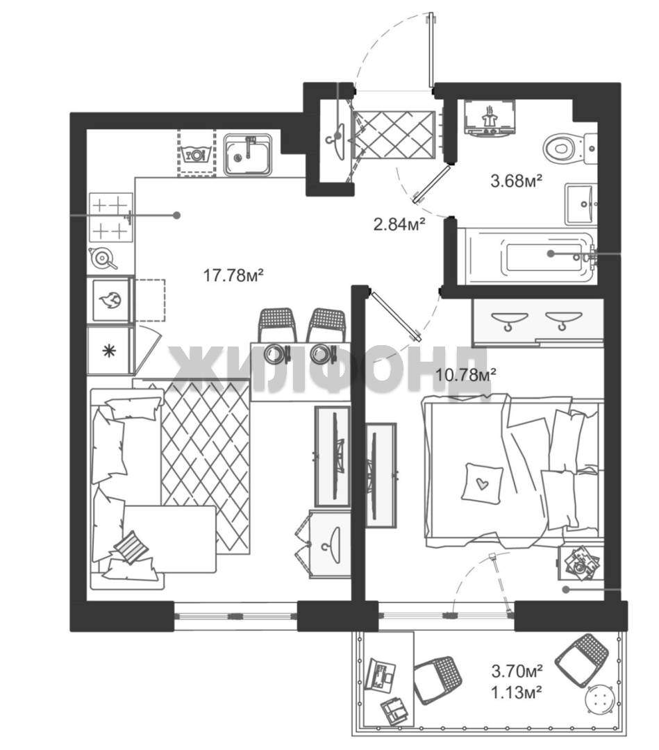 Квартира на продажу в Аннино, 10-й Пятилетки улица, 6 фото №8